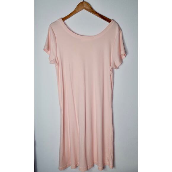 Alexander Del Rossa Sleep Gown Pink Large 100% Turkish Cotton Butter Soft - Picture 6 of 7